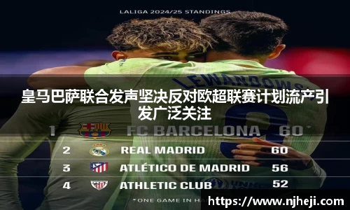 yy易游皇马巴萨联合发声坚决反对欧超联赛计划流产引发广泛关注